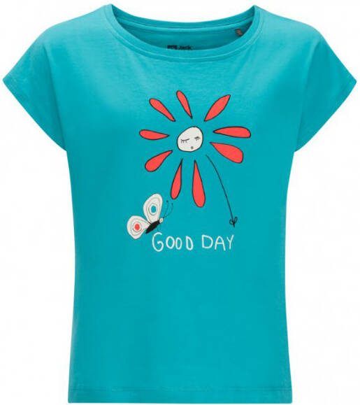 Jack Wolfskin Girl's Good Day T shirt turkoois