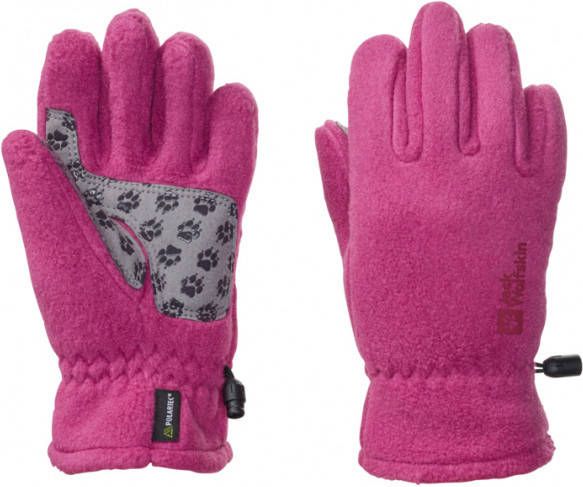 Jack Wolfskin Kid's Fleece Glove Handschoenen roze/purper