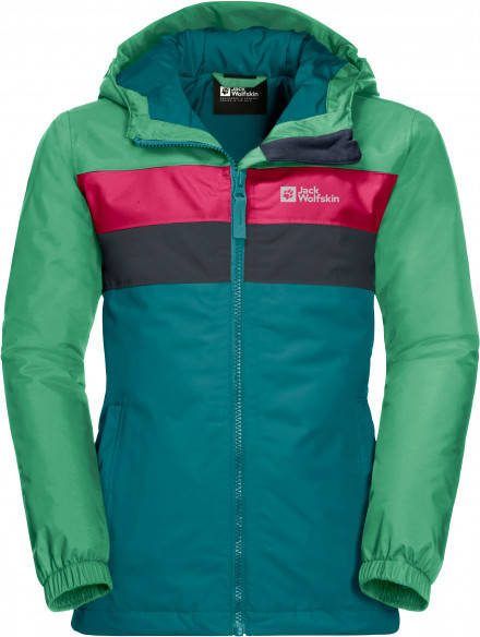 Jack Wolfskin Kid's Four Lakes Jacket Winterjack turkoois