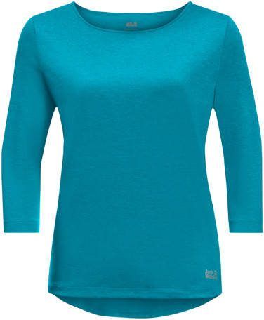 Jack Wolfskin Women's Pack & Go 3/4 T Longsleeve, turkoois