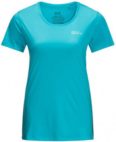 Jack Wolfskin Women's Tech Tee Sportshirt, turkoois