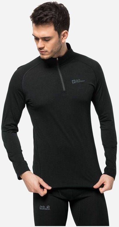 Jack Wolfskin Alpspitze Wol Shirt Zwart