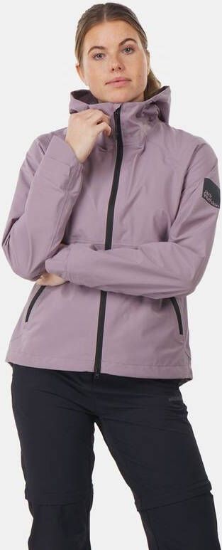 Jack Wolfskin Bike Commute Mono Hardshell Fietsjas Dames Paars