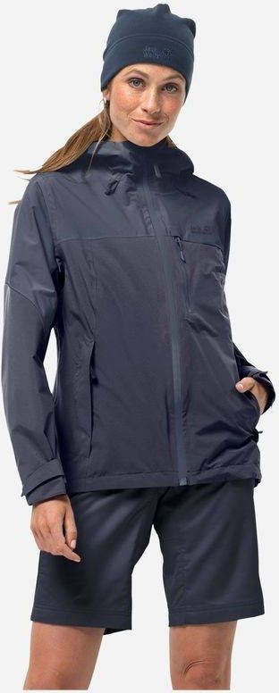 Jack Wolfskin Go Hike Hardshell Jas Dames Grijs