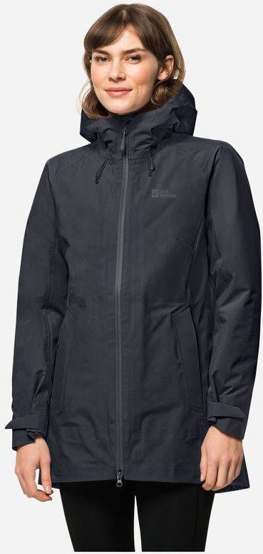 Jack Wolfskin Herzberg 3In1 Dames Jas Zwart