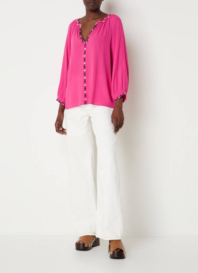 BA&SH Theo tuniek met driekwart mouw en borduring