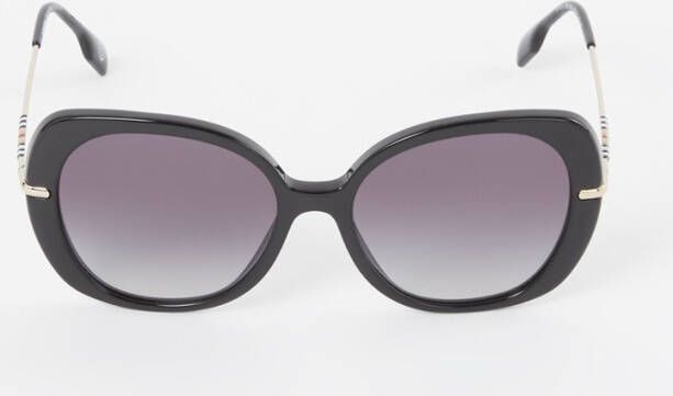 Burberry Sungles Eugie be 4374 , Zwart, Dames