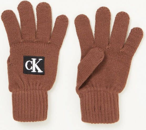Calvin Klein Gebreide handschoenen met logo