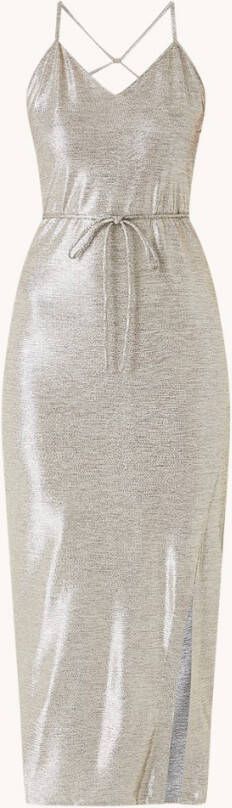 Calvin Klein Midi jurk van jersey met glanzende finish
