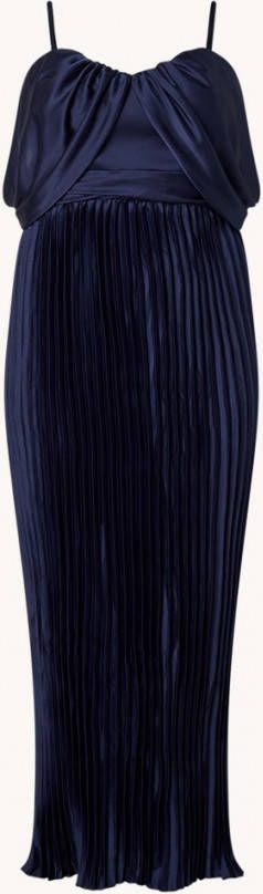chi london Calie strapless maxi jurk met plissé