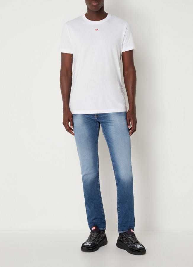 Diesel 2019 D Strukt tapered fit jeans met verwassen afwerking