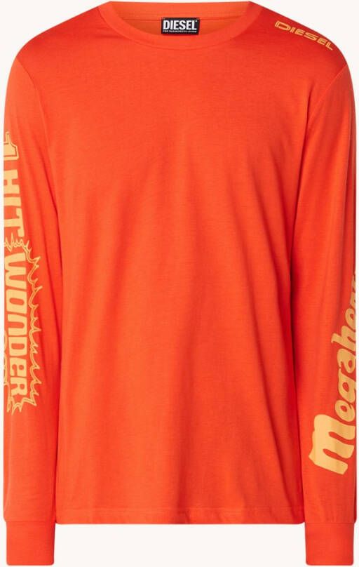 Diesel T JUST LS E6 longsleeve met backprint