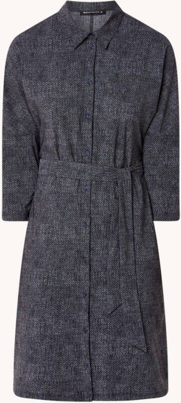 Expresso Mini blousejurk van travelstof met strikceintuur