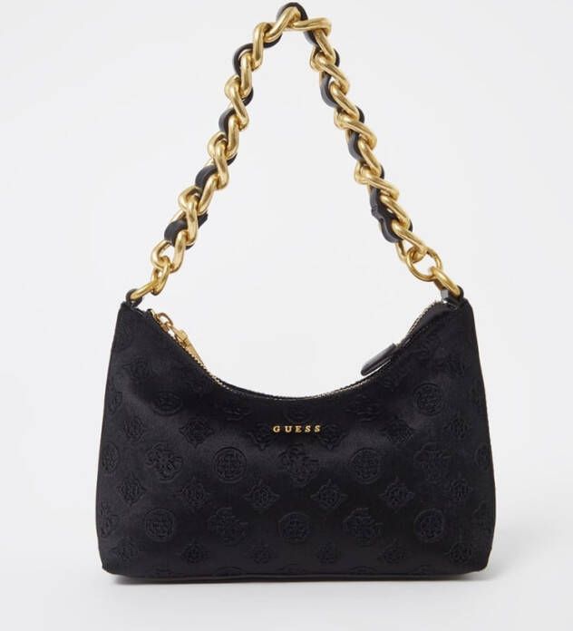 Guess Zwarte Schoudertas Inia Top Zip Shoulder Bag