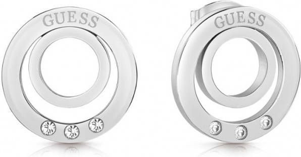 Guess Oorbellen Eternal Circles UBE29026 Zilverkleurig
