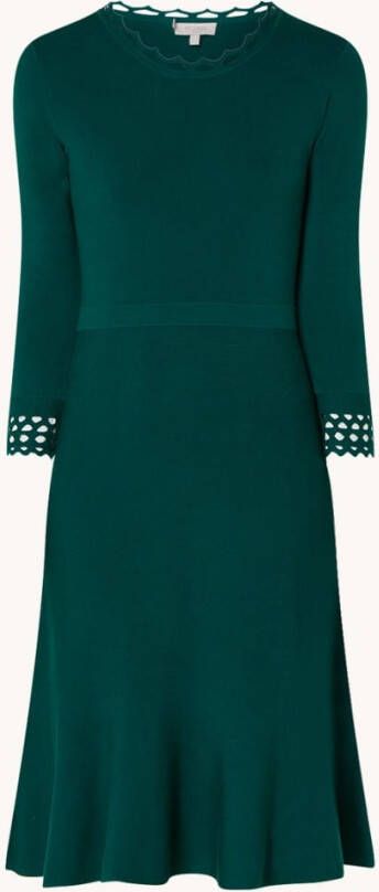 Hobbs Erin fijngebreide midi jurk