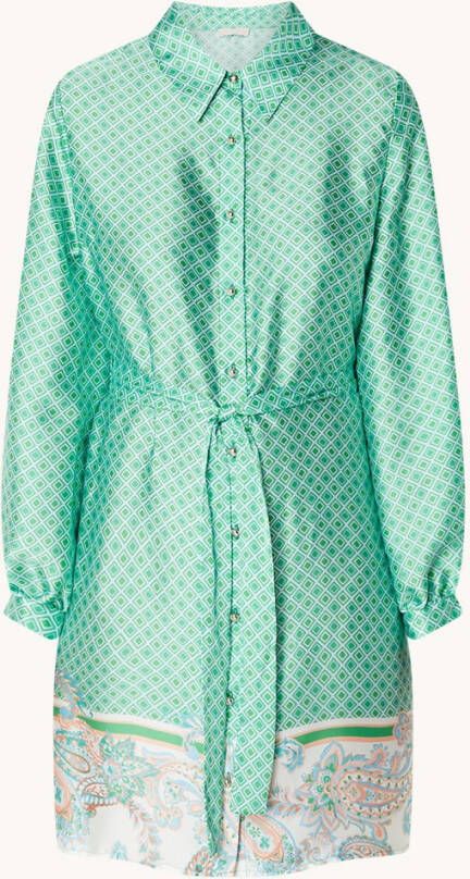 Liu Jo Mini jurk van satijn met steekzakken en strikceintuur