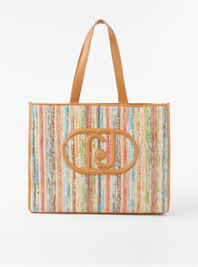 Liu Jo Shopper van katoen met streepprint