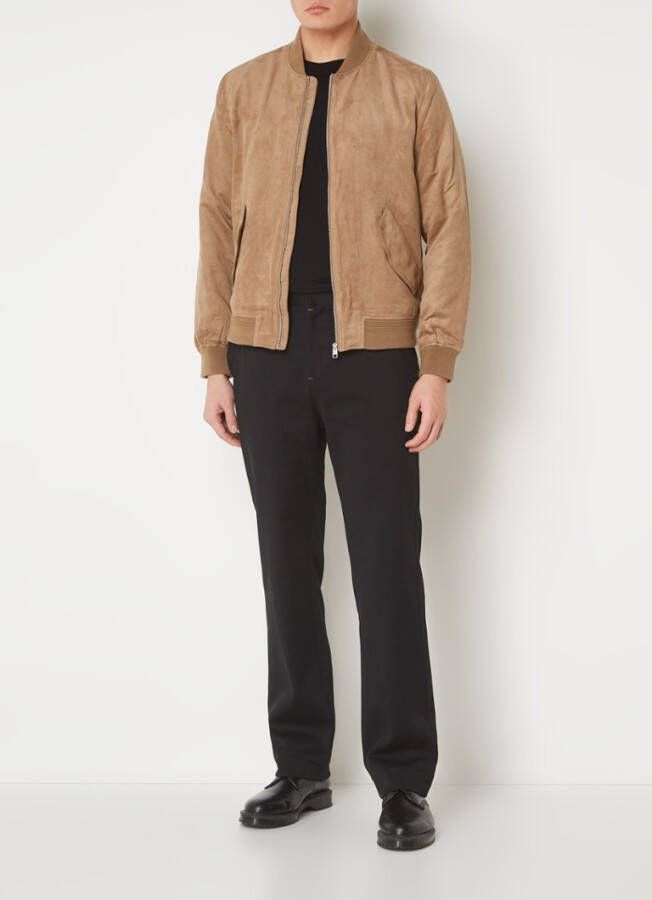 Mango Bero i bomberjack van imitatie suede