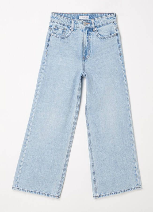 Mango Culottet high waist loose fit culotte met stretch