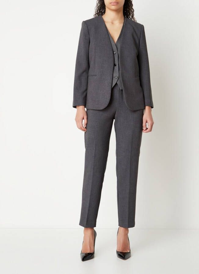 Mango Gala blazer met V hals en schoudervulling