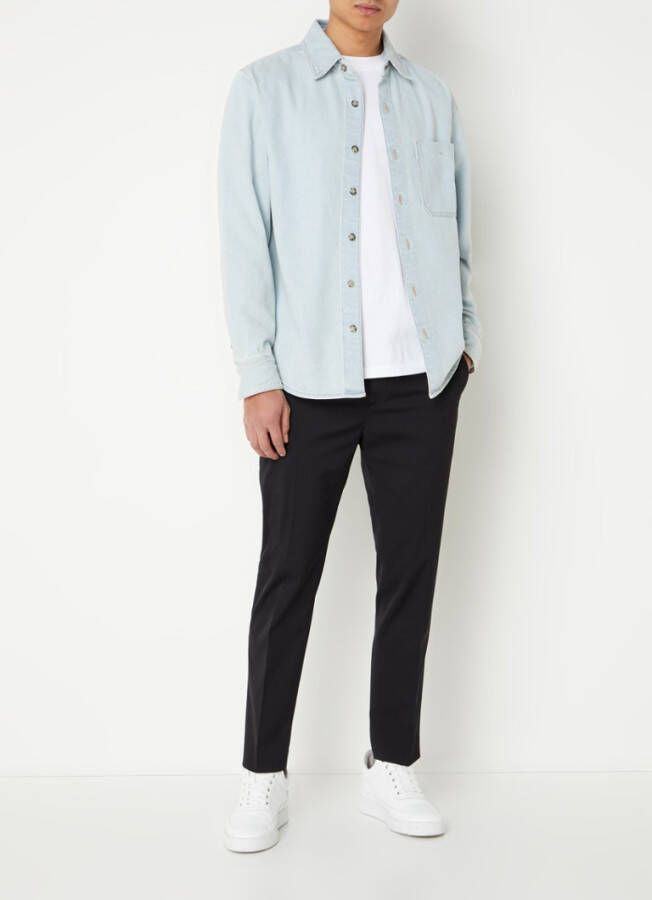 Mango Jazz overshirt van denim met borstzak