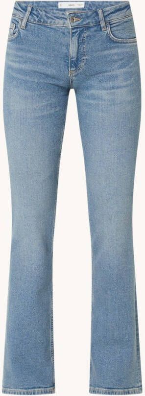 Mango Low waisted flare fit jeans met medium wassing