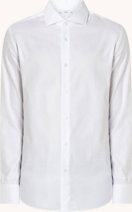 Mango Marta slim fit overhemd met structuur