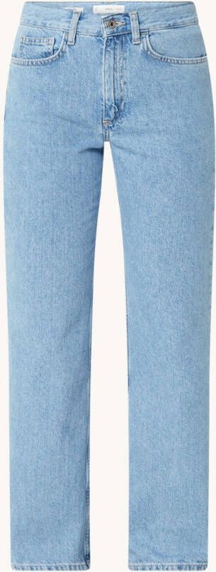 Mango Matilda high waist straight fit jeans in lichte wassing