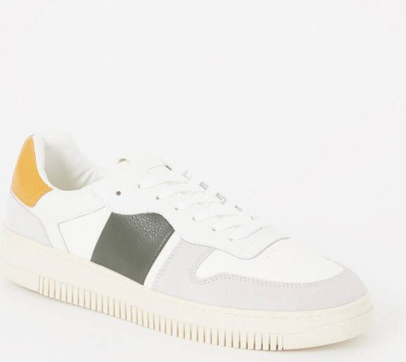 mango man Gecombineerde leren sneakers