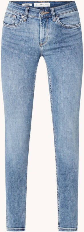 Mango Push Up mid waist skinny fit jeans met medium wassing