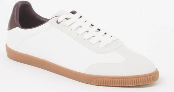 mango man Leren vetersneakers