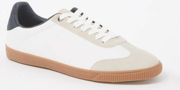 mango man Leren vetersneakers