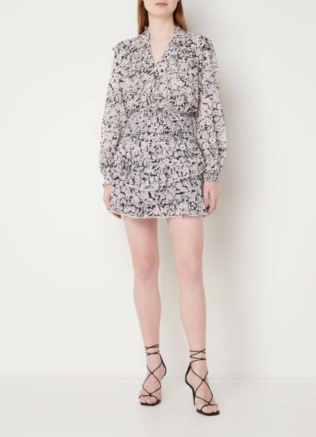 Neo Noir Zwarte Blouse Hama Sweet Floral Blouse