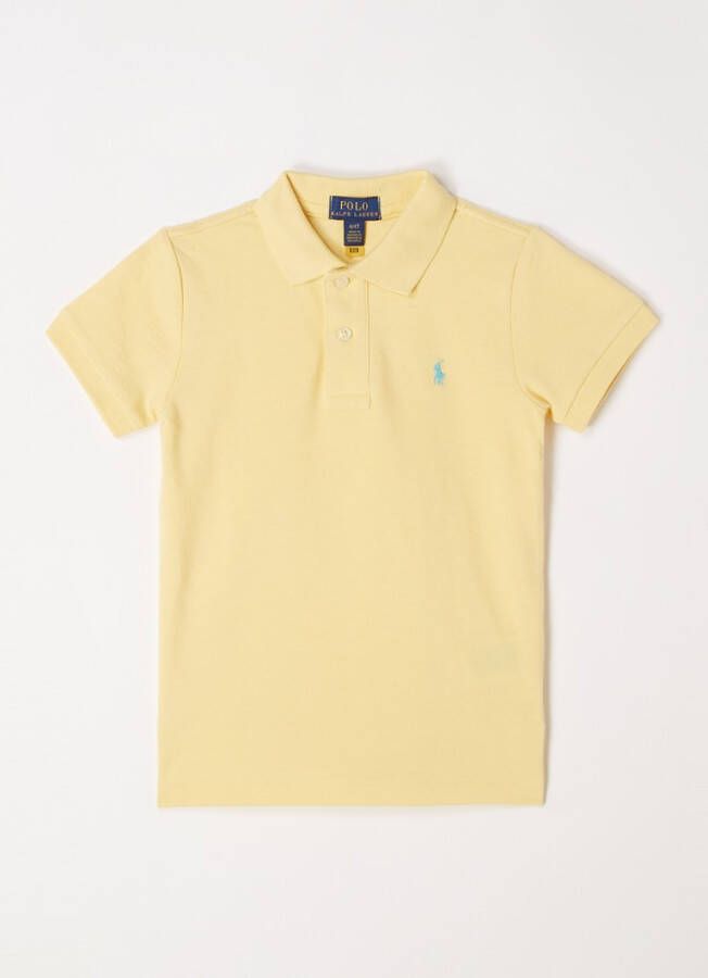 Ralph Lauren Slim fit polo van piqué, katoen met logoborduring