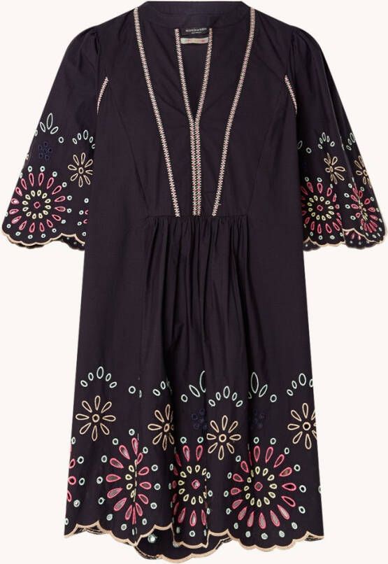 Scotch & Soda Flutter sleeved broderie anglaise mini dress