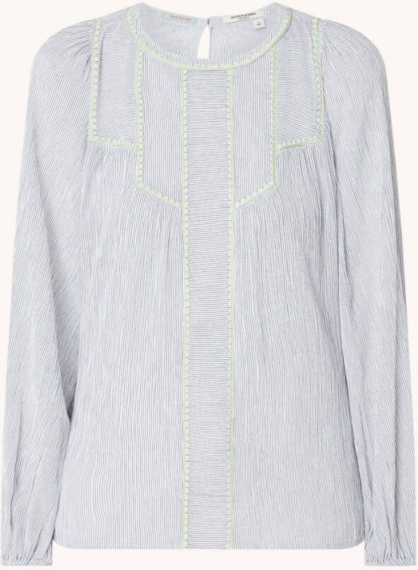 Scotch & Soda Blouse van biologisch katoen met borduursels
