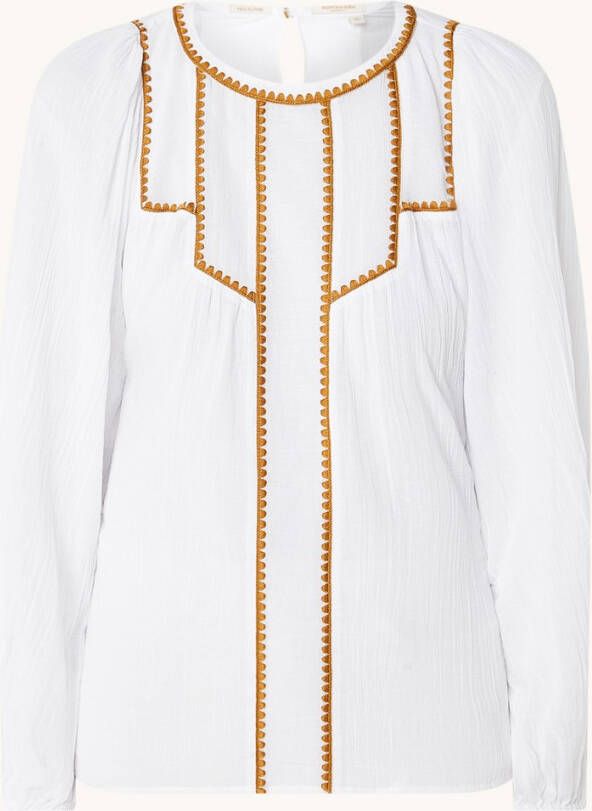 Scotch & Soda Blouse van biologisch katoen met borduursels