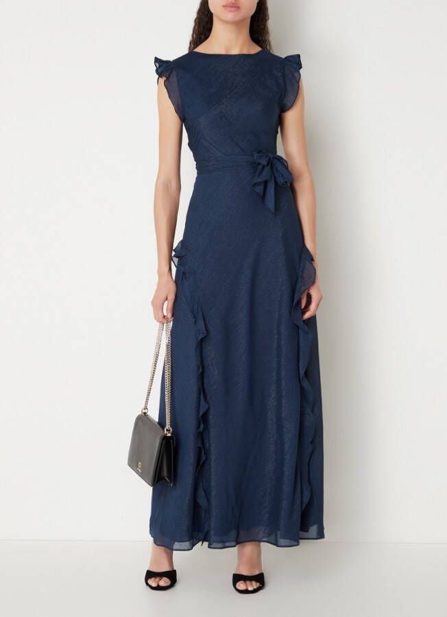 Ted Baker Laurae maxi jurk met ruches en lurex