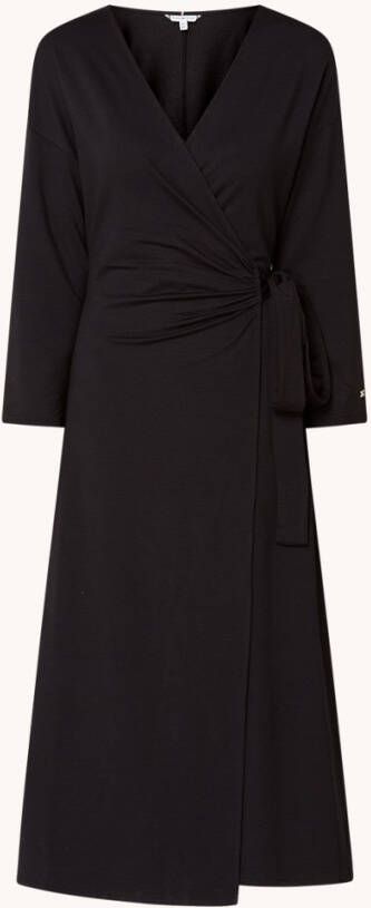 Tommy Hilfiger Midi wikkeljurk van jersey