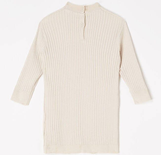 Tommy Hilfiger Ribgebreide trui jurk met logo