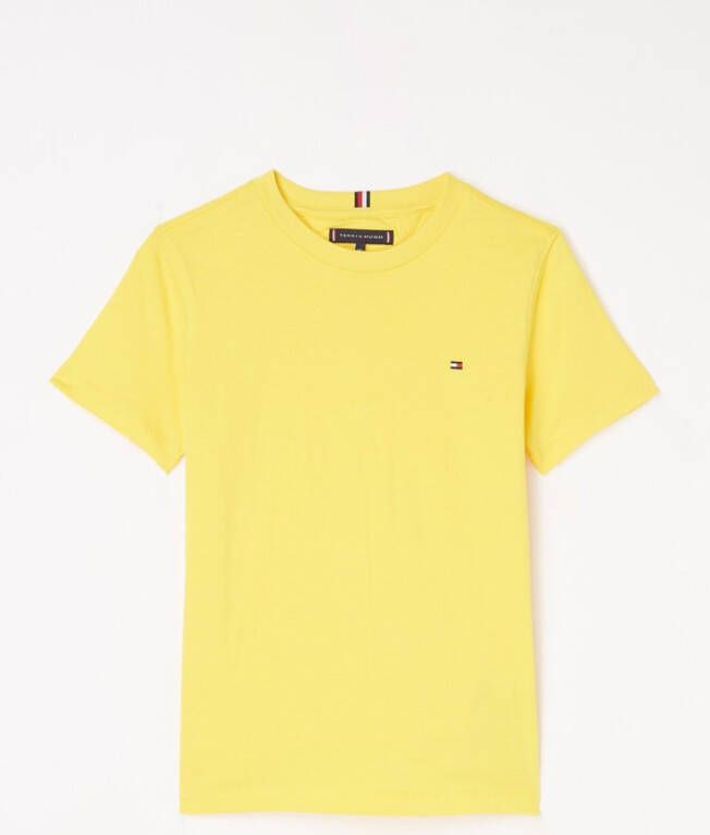 Tommy Hilfiger ! Jongens Shirt Korte Mouw -- Geel Katoen