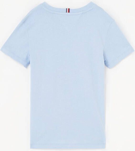 Tommy Hilfiger ! Jongens Shirt Korte Mouw -- Blauw Katoen