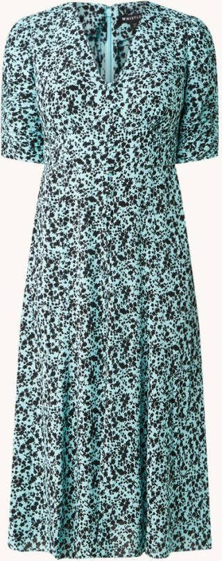 Whistles Midi jurk met bloemenprint en sierknopen