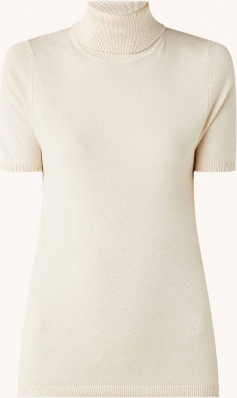 Mango Alma fijngebreide top met col