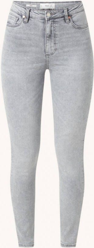 Mango Anne high waist skinny cropped jeans met stretch