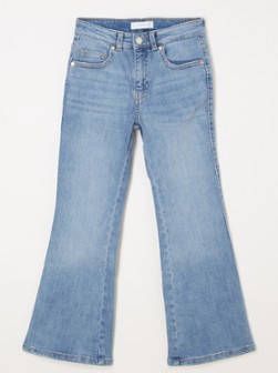 Mango Flare high waist flared fit jeans met stretch