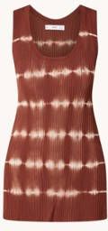 Mango Janice ribgebreide tanktop met streepprint