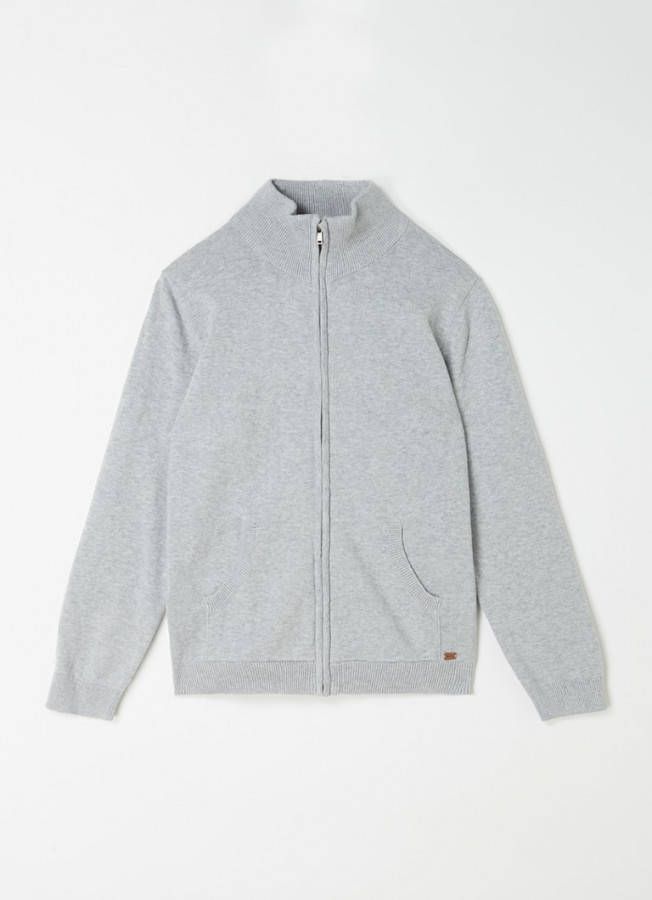 Mango Luke fijngebreid vest met opstaande kraag