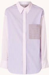 Mango Saray blouse met streepprint en borstzak